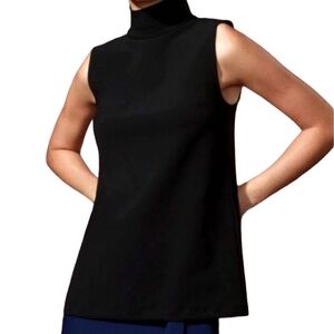 Aritzia Babaton Morath Turtleneck Sleeveless Blouse Mauve Women's Small